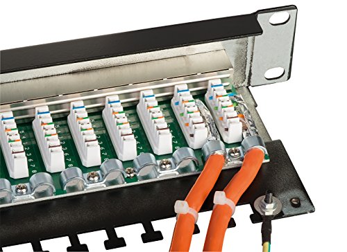 LINDY Cat.6 Patchpanel 24p STP 1U black