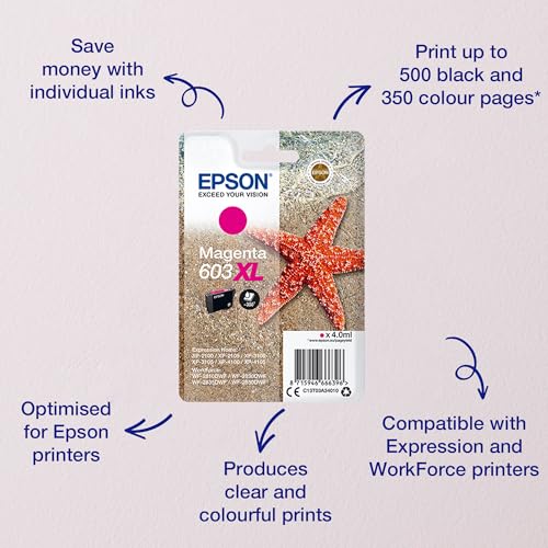 EPSON 1LB Singlepack Magenta 603XL Ink
