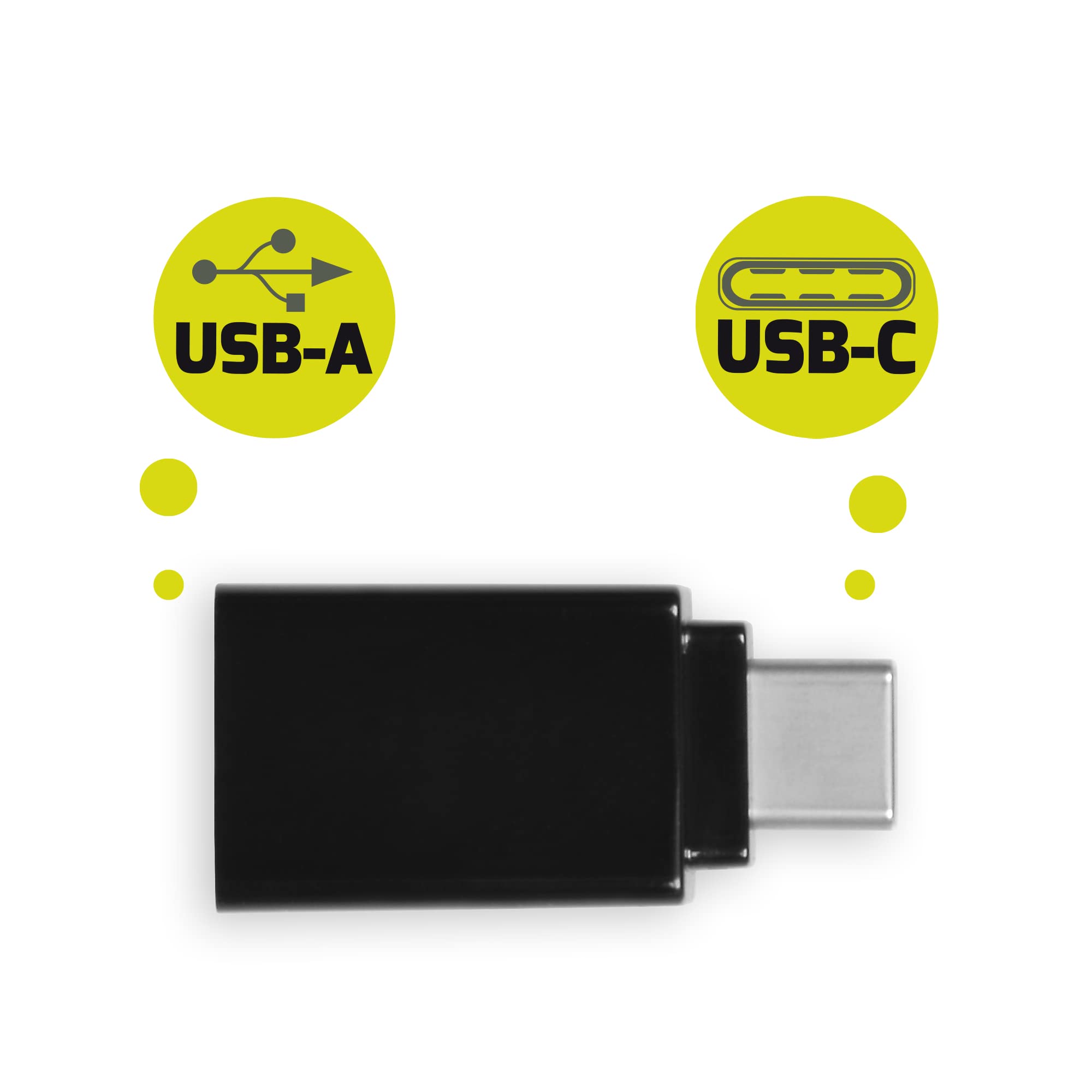 PORT DESIGNS Twin Pack - USB Type C to USB Type A Female Converters