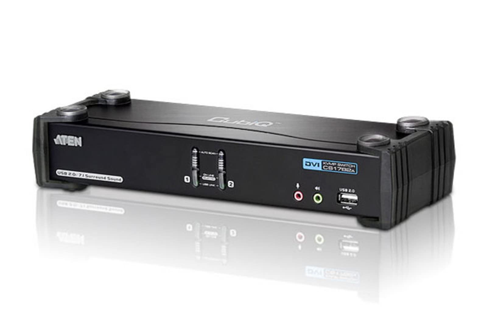 Aten CS1782A KVM DVI Haute résol./USB 2 ports + Audio