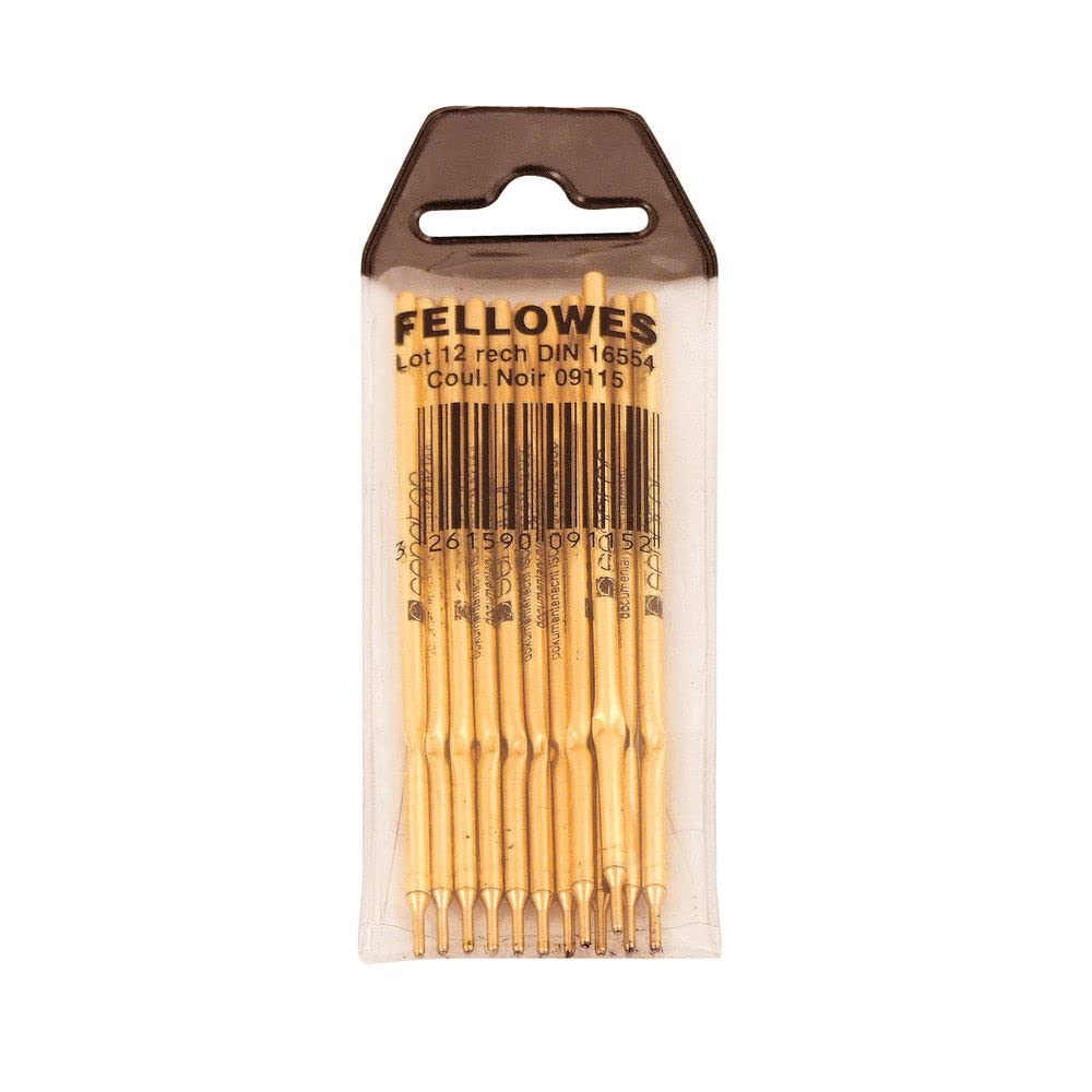 FELLOWES Stand Ballpoint Pen Refills 12pcs Blue