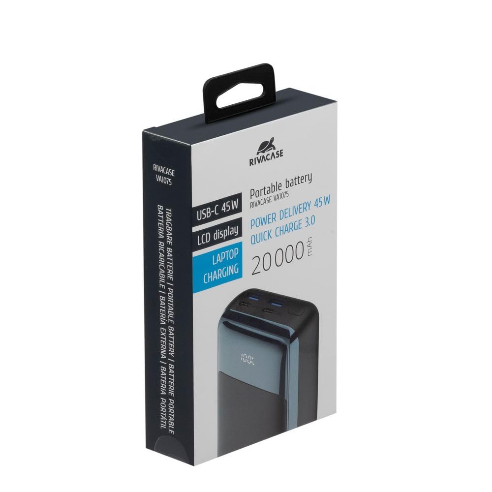 Powerbank 20000mAh pour laptop 45W charge ultra rapide power