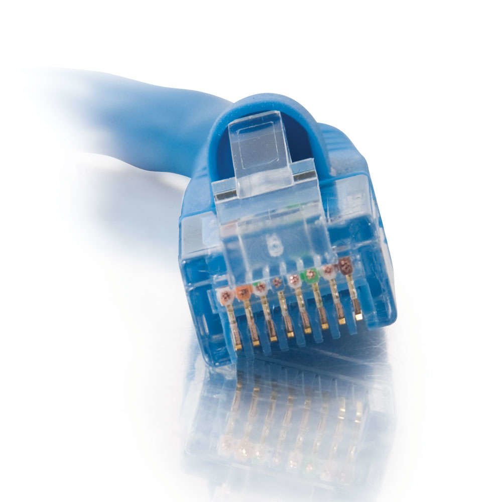 Cbl/1M Mlded/Btd Blue CAT5E PVC UTP PAT