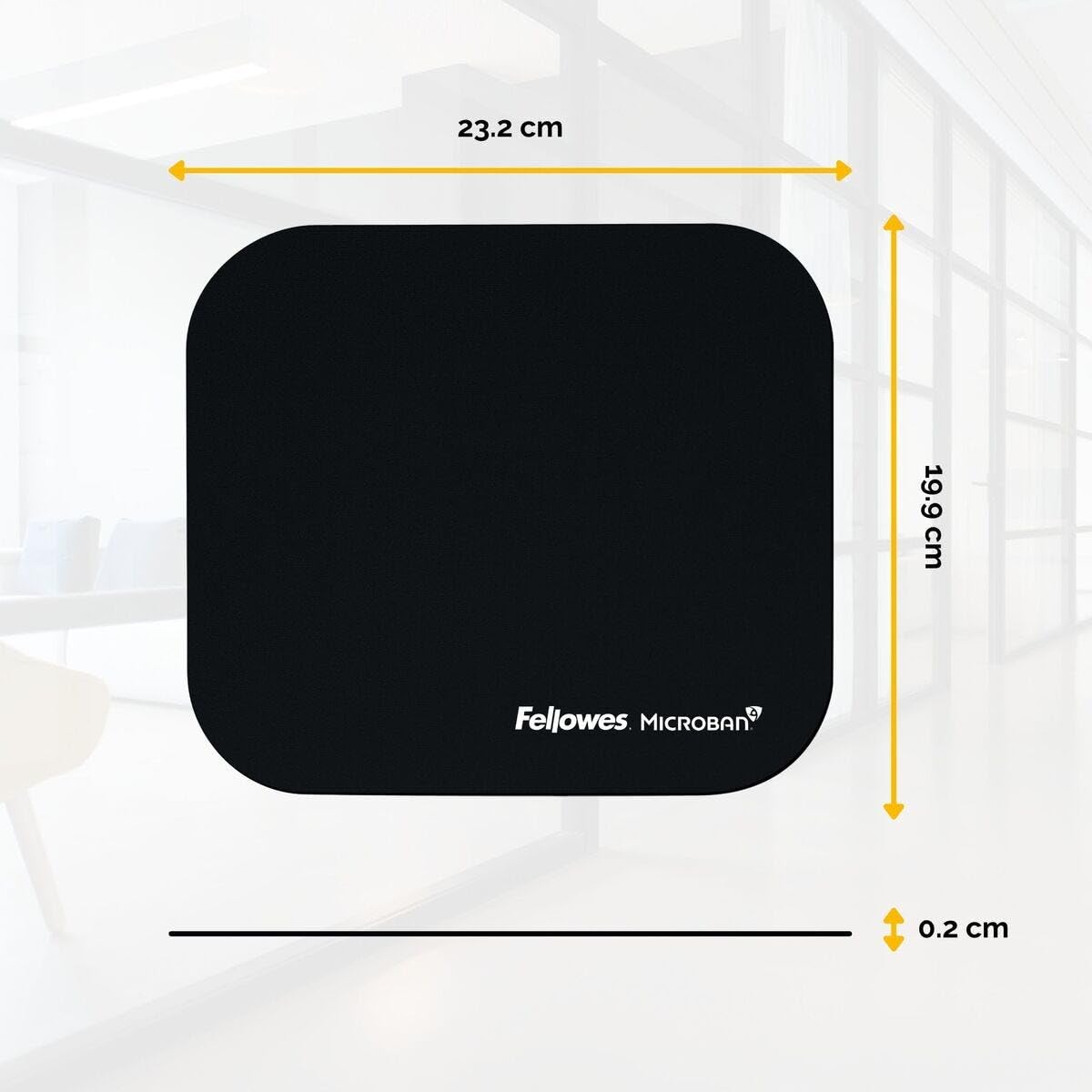 FELLOWES Tapis de souris Microban® Argent - Antibactérien