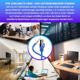 Extralink EX.6563 câble de réseau Bleu Cat6a SF/UTP (S-FTP)