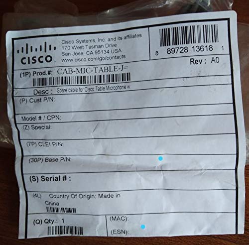Cable Cisco Table Microphone w Jack 3.5