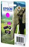 EPSON 1LB 24XL ink cartridge magenta high capacity 8.7ml 740 pages 1-pack RF-AM blister w/s