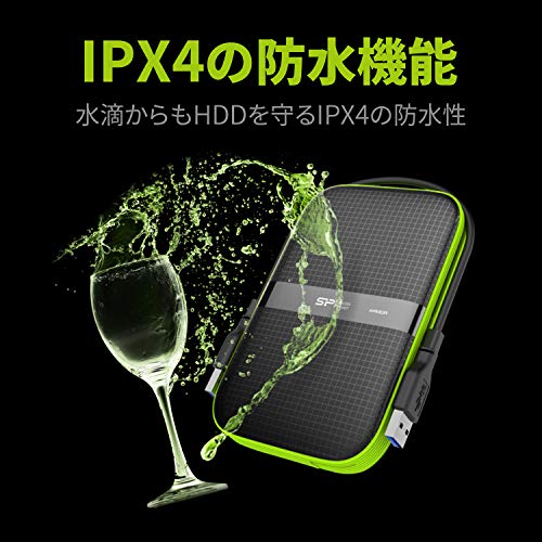 SILICON POWER External HDD Armor A60 2.5p 5To USB 3.0 IPX4 Black
