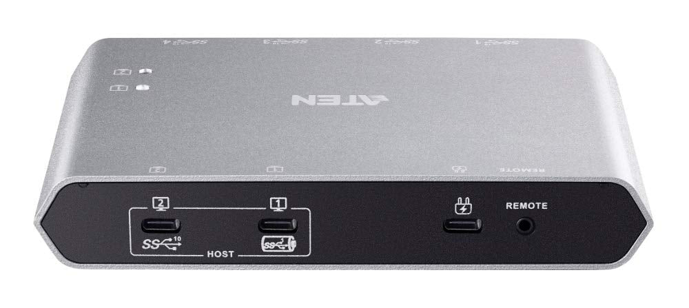 ATEN US3342 commutateur écran, clavier et souris Argent