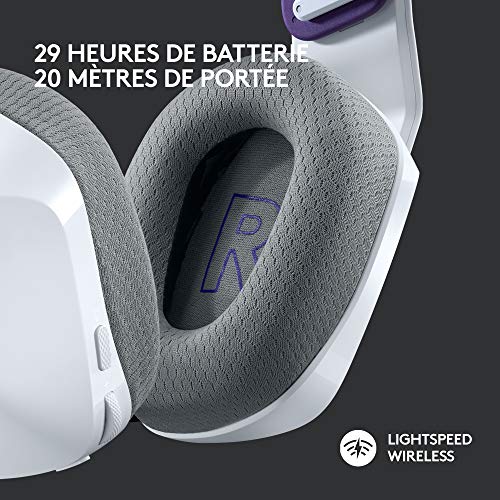 LOGITECH G G733 LIGHTSPEED Wireless RGB Gaming Headset Headset full size 2.4 GHz wireless white