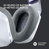 LOGITECH G G733 LIGHTSPEED Wireless RGB Gaming Headset Headset full size 2.4 GHz wireless white