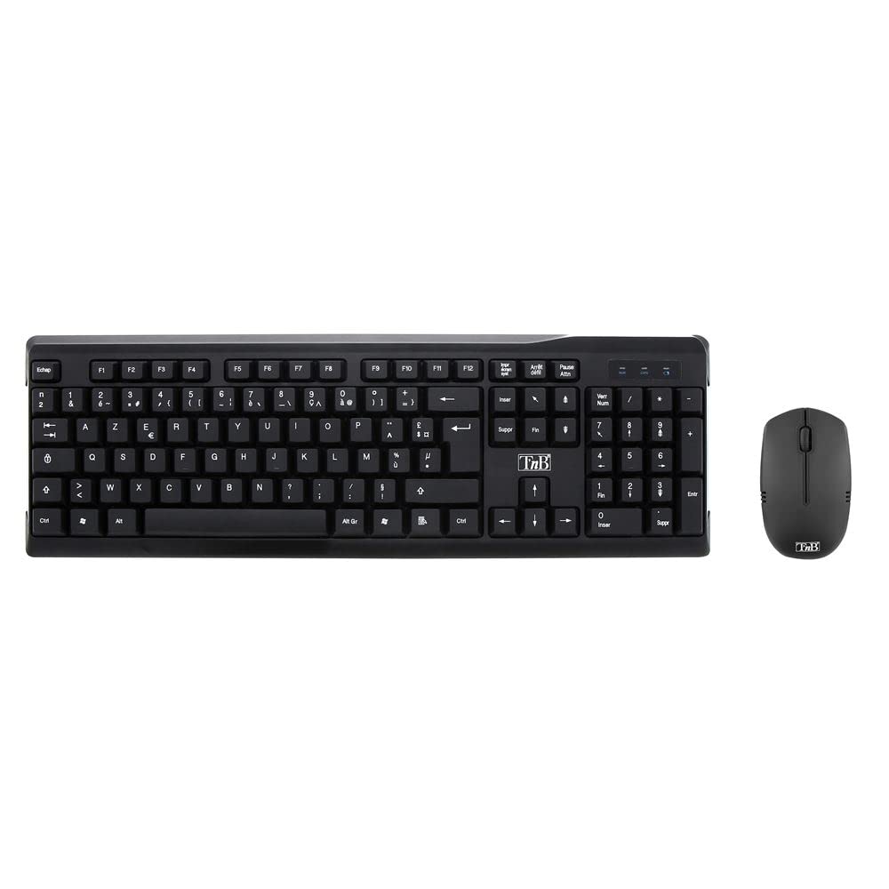 TNB COMBO Bridge Wireless Keyboard + Mouse Combo Azerty Robust And Compact Products Wireless Keyboard With 105 Comfort Keys