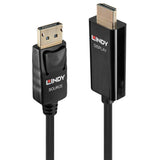 LINDY Video Cable Active DisplayPort-HDMI M-M 0.5m black
