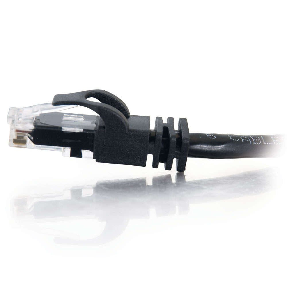 Cbl/0.5M Black CAT6PVC SLess UTP C