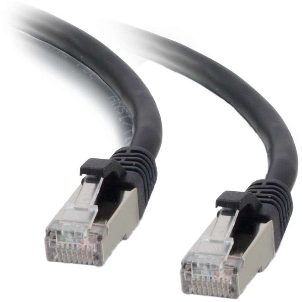 Cordon RJ45 catégorie 6 F/UTP LSOH snagless noir - 1 m