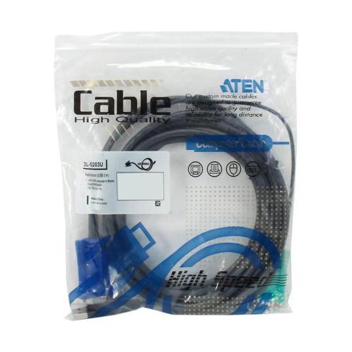 ATEN Câble KVM USB 3m avec SPHD 3 en 1 - 3 m - VGA - Noir - HD-15 - USB A - SPHD-15 - Mâle/Mâle