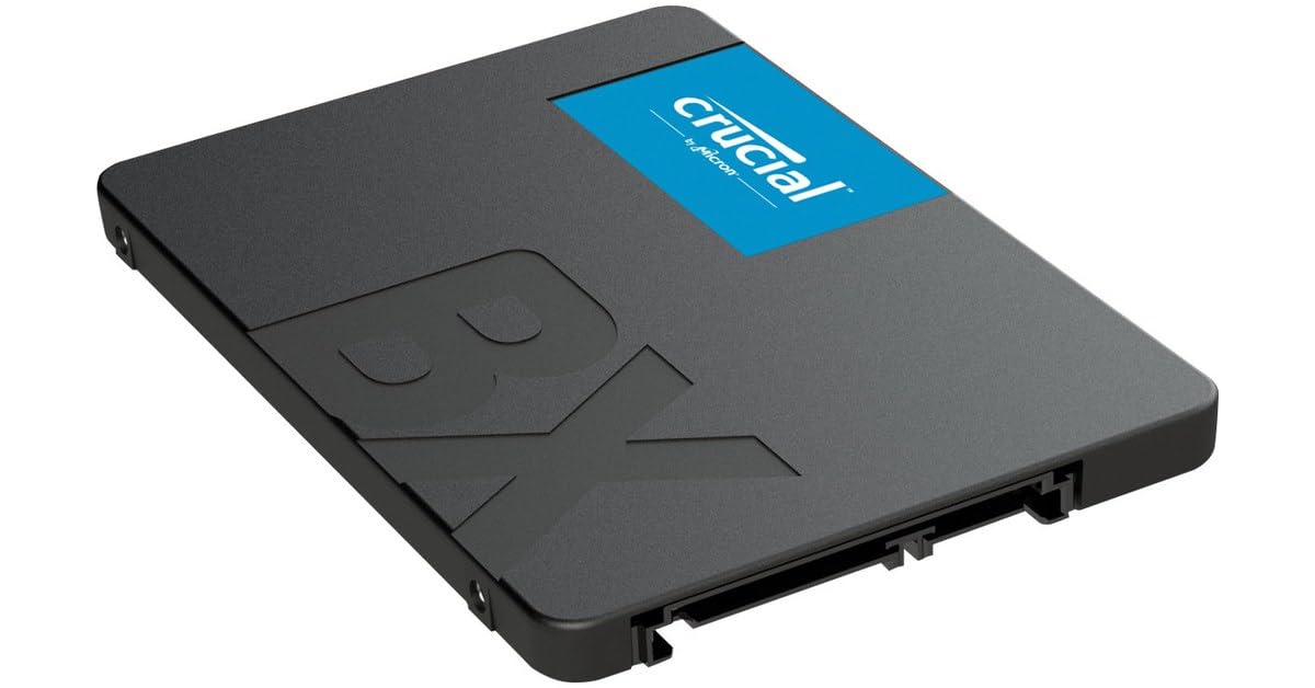 "Crucial CT500BX500SSD1 disque SSD 500 Go 2.5"" Série ATA III 3D NAND"