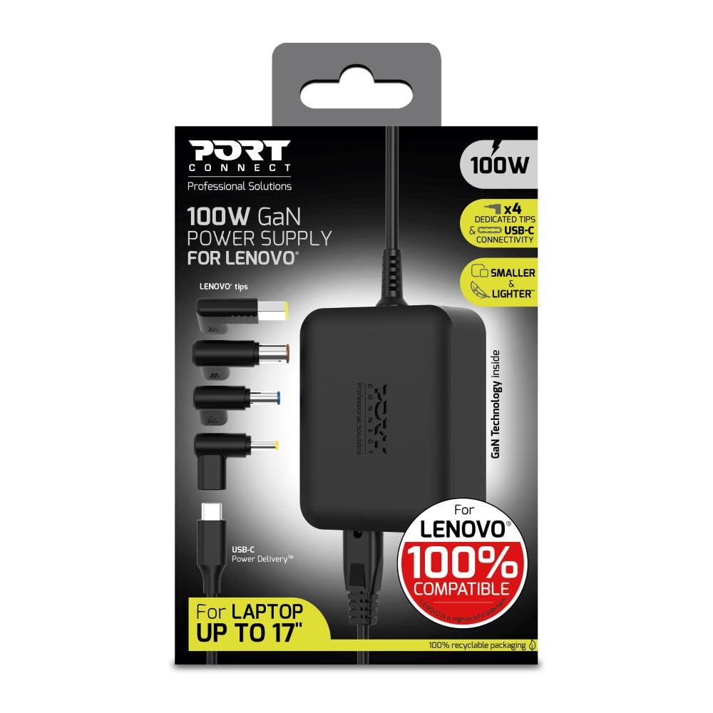 PORT DESIGNS Power Supply GaN 65W - LENOVO - EU