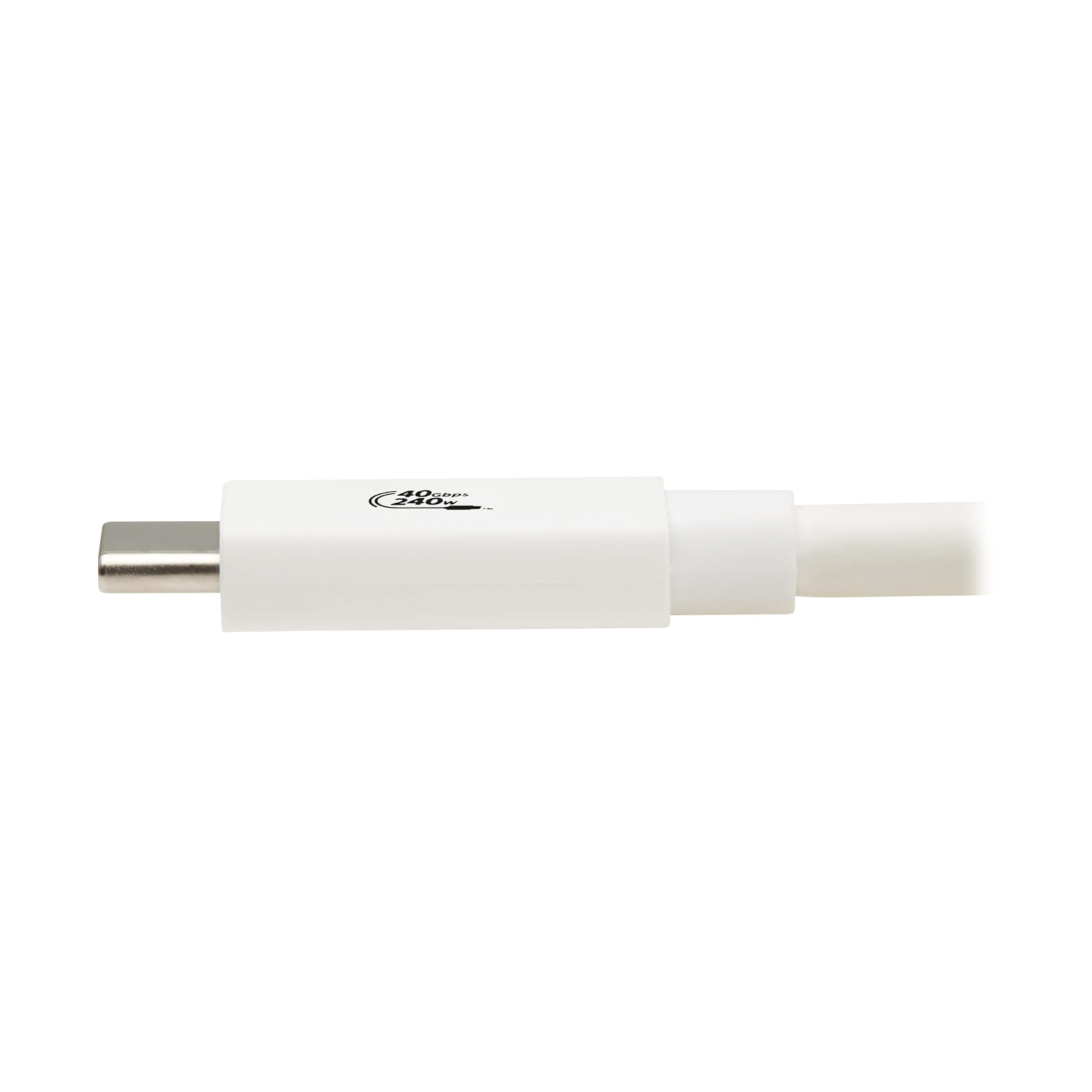 EATON TRIPPLITE series USB4 40Gbps Cable M/M USB-C 8K 60Hz 240W PD Charging White 1m 3.3ft.