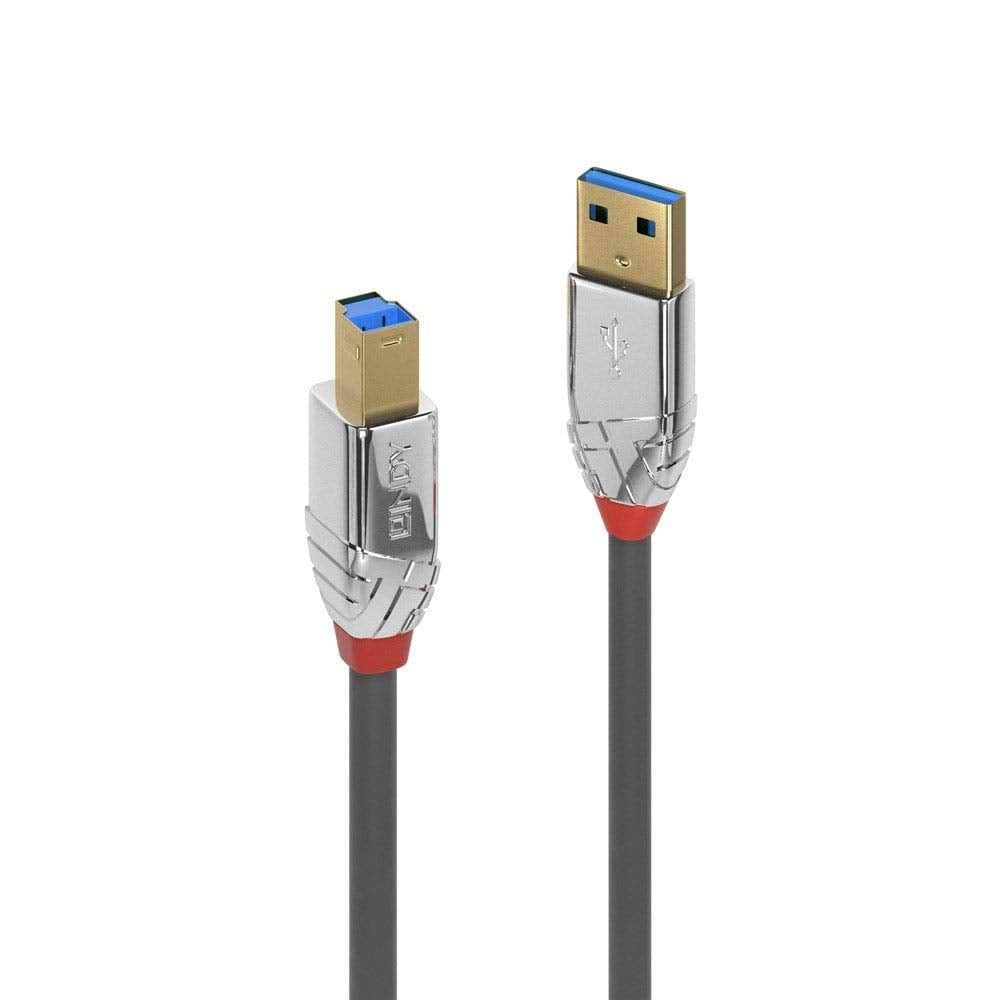 LINDY 0.5m USB 3.0 Type A/B Cable Cromo Line 5Gbit/s