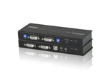 Aten CE604 prolong. KVM double écran DVI/USB/AUDIO/RS232 60M
