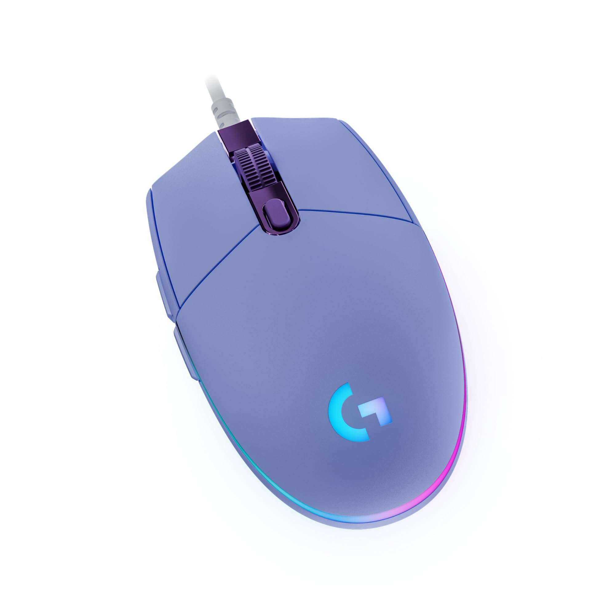 LOGITECH Gaming Mouse G203 LIGHTSYNC Mouse optical 6 buttons wired USB lilac for Komplett Epic Gaming PC a125