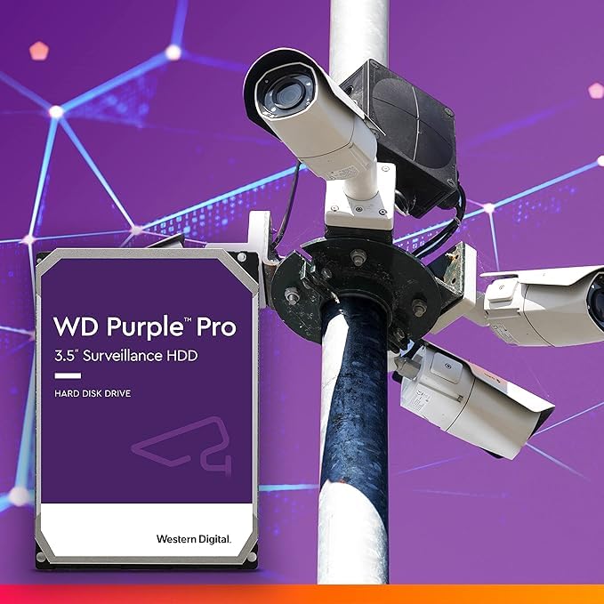 WD Purple Pro 12To SATA 6Gb/s HDD 3.5p internal 7200Tpm 256Mo Cache 24x7 Bulk