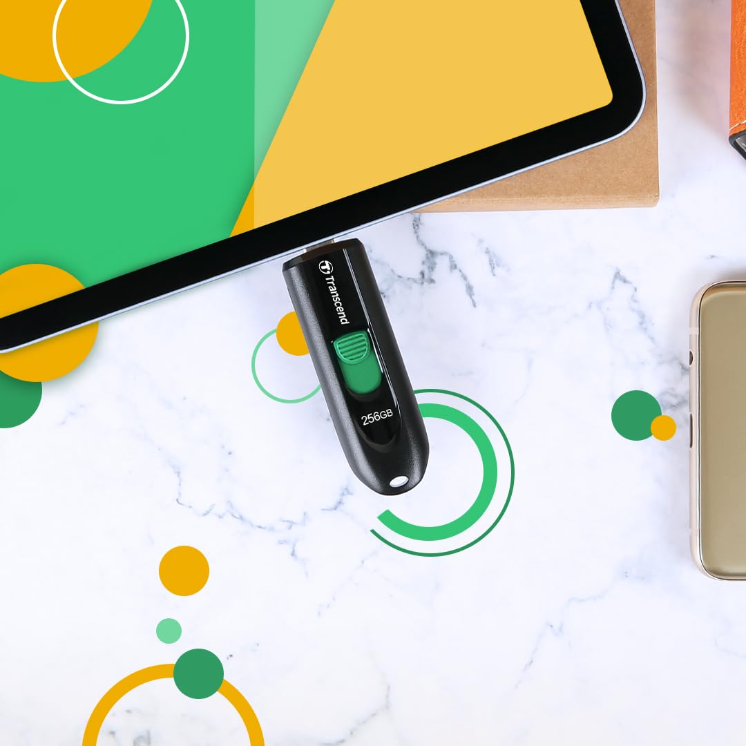 TRANSCEND 64Go USB 3.2 Pen Drive Type-C Capless Black