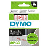 DYMO Ruban D1 - 12 mm noir sur jaune