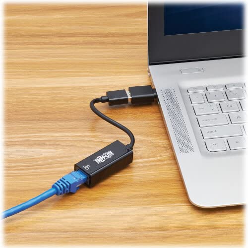 EATON USB-C USB-A to RJ45 Gigabit Ethernet Network Adapter 2xM/F USB 3.2 Gen 1 Black