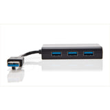 TARGUS Concentrateur USB 3.0 - 3 Ports + 1 Port Gigabit Ethernet  - Noir