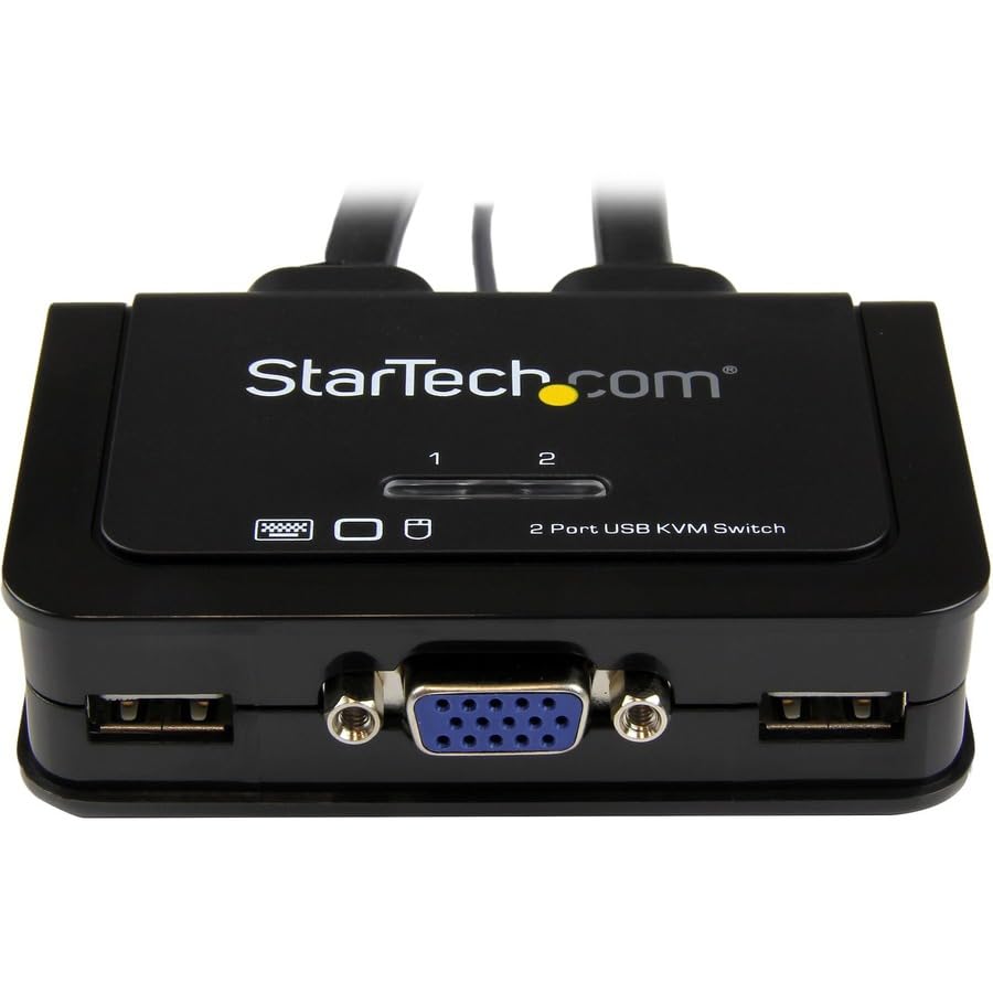 2 Port USB VGA Cable KVM Switch