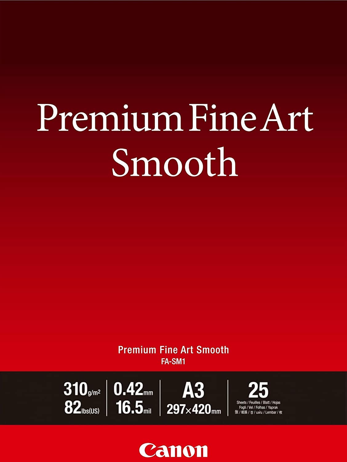 CANON FA-SM1 A3 Fine Art Paper 25 sheets