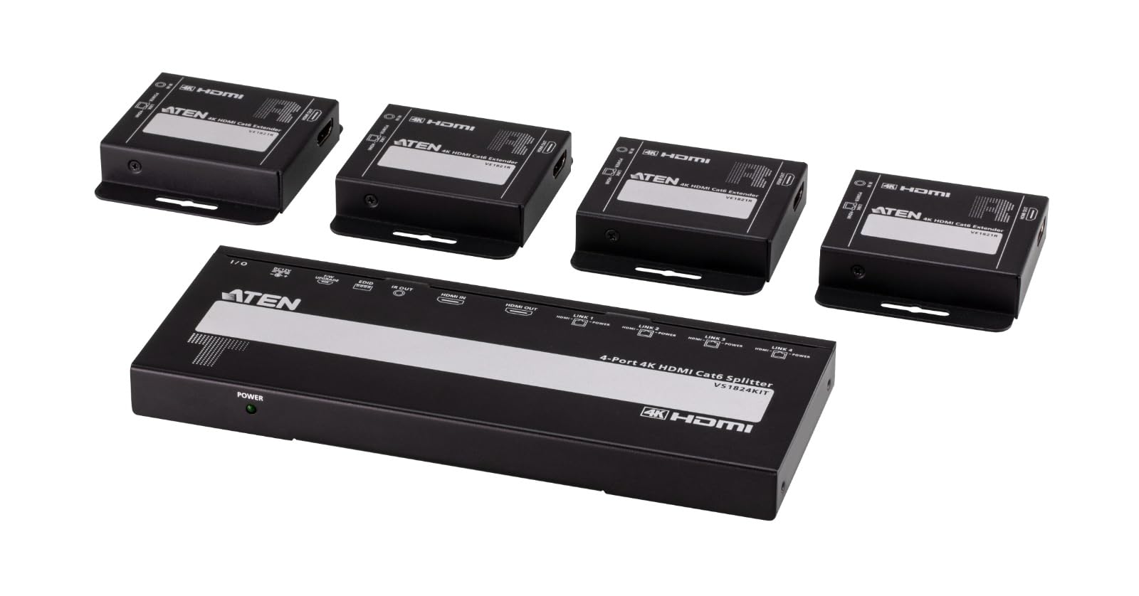 ATEN VS1824KIT DISTRIBUTEUR 4PORTS HDMI 4K SUR RJ45  AVEC RE