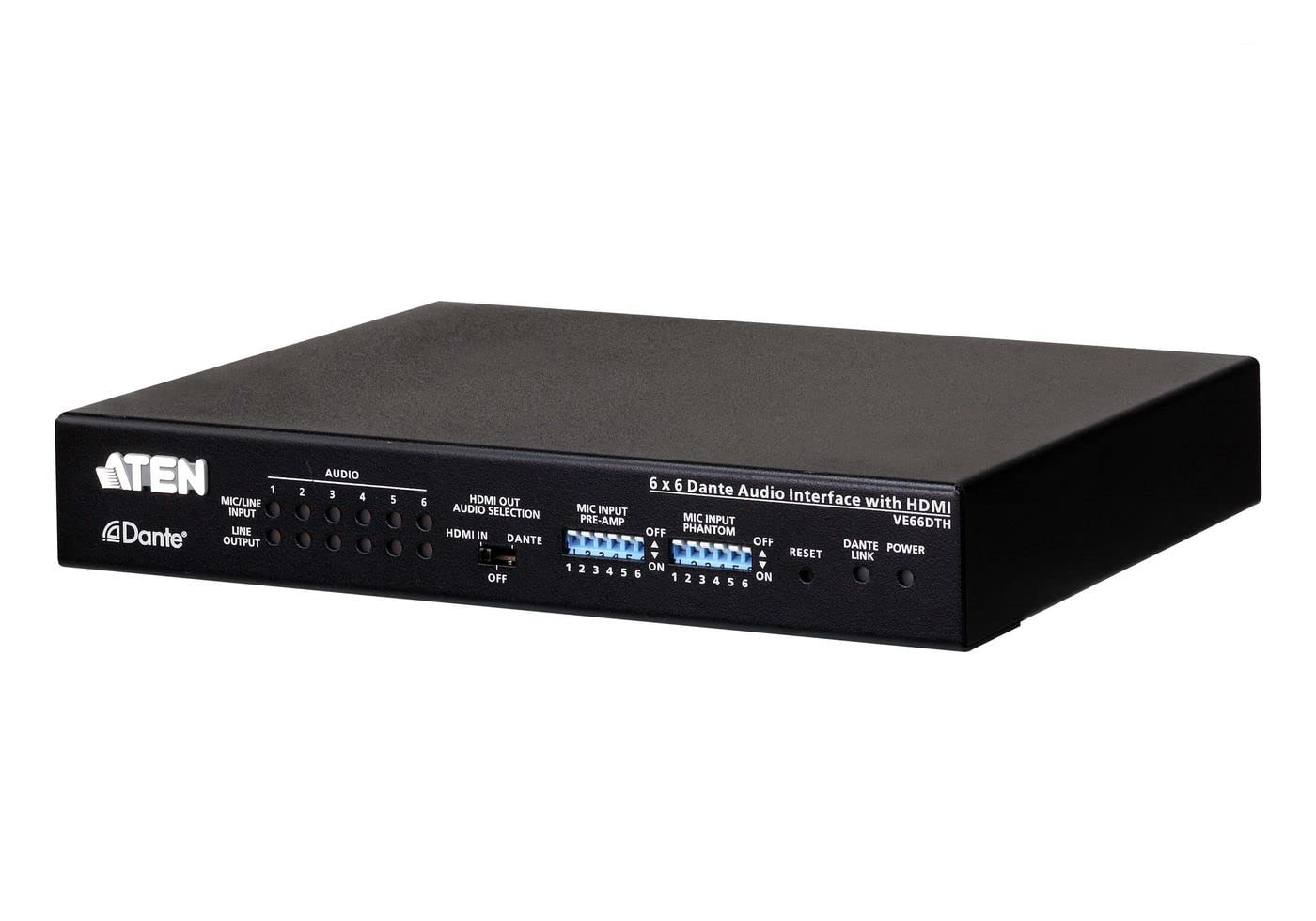ATEN PREMIUM VE66DTH Interface audio Dante 6 x 6 avec HDMI