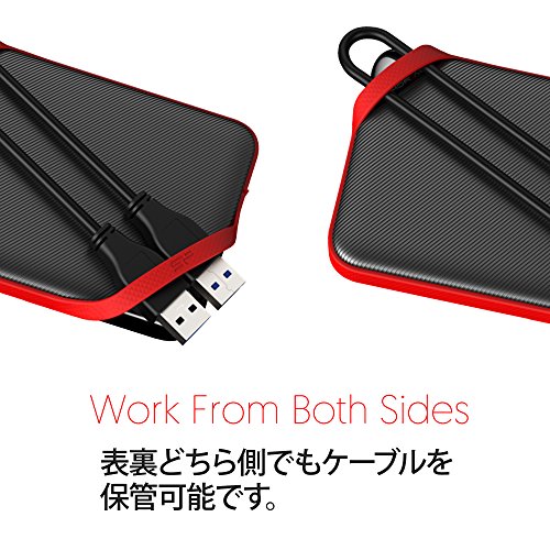 SILICON POWER External HDD Armor A62 5To 2.5p USB 3.2 Black/Red Shockproof MIL-STD 810G 516.7 Procedure IV Water-resistant IPX4