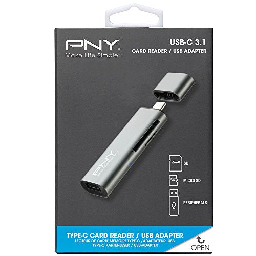 PNY Lecteur de carte mémoire USB-C