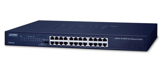 PLANET FNSW-2401 commutateur réseau Non-géré Fast Ethernet (10/100) 1U Bleu