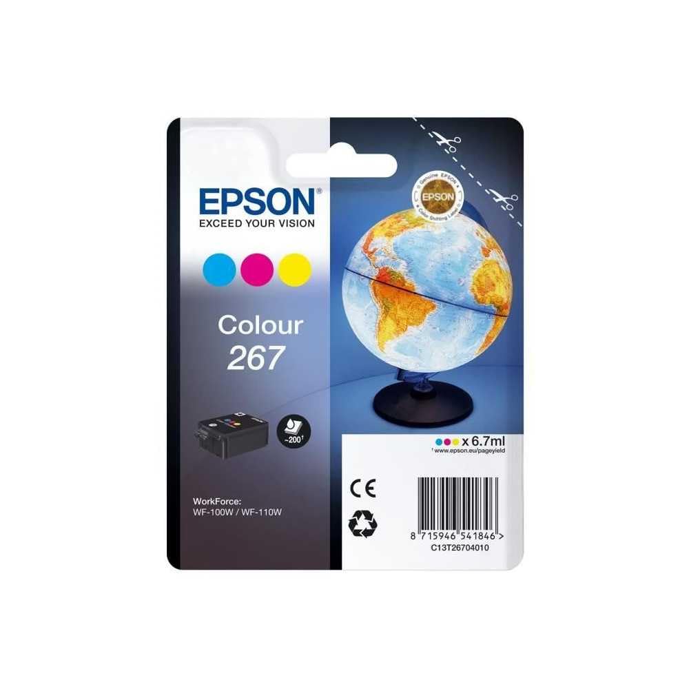 EPSON 2LB 267 ink cartridge cyan magenta and yellow standard capacity 200 pages 1-pack RF-AM blister w/s