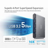 ATEN US3311 Switch KVM 2 ports USB-C avec chargeur PD3.0 écran DP 4K / 4 USB-A