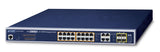 PLANET GS-4210-16P4C Switch Niv2 20p Gigabit dont 16 PoE+ & 4 SFP  100/1G