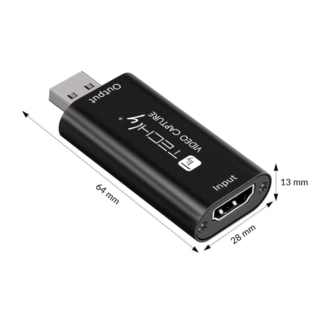 Techly I-USB-VIDEO-1080TY Carte de capture de signal HDMI 1080p Grabber pour USB 2.0