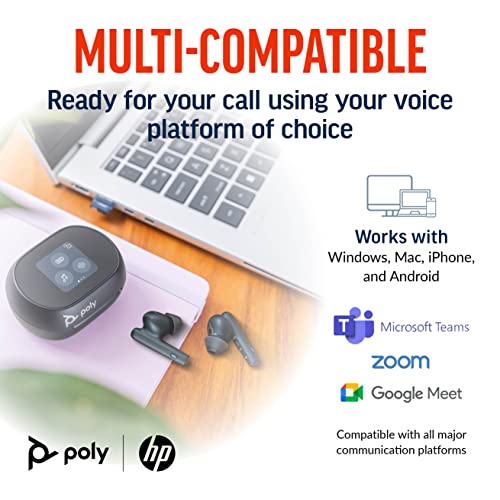 POLY Voyager Free 60+ UC écouteur+boite tactile Noir USB-A