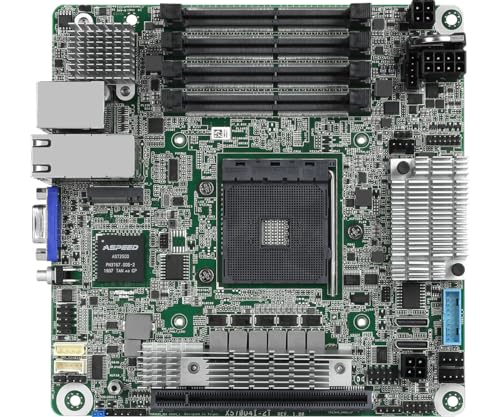 ASRock X570D4I-2T, 1xSKT AM4, AMD Ryzen, X570, SATA, 1xM.2, 2x10GbE, IPMI
