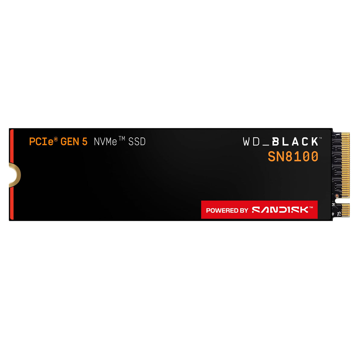 WD Black 4To SN8100 PCIe 5.0x4 NVMe M.2 SSD POWERED BY SANDISK