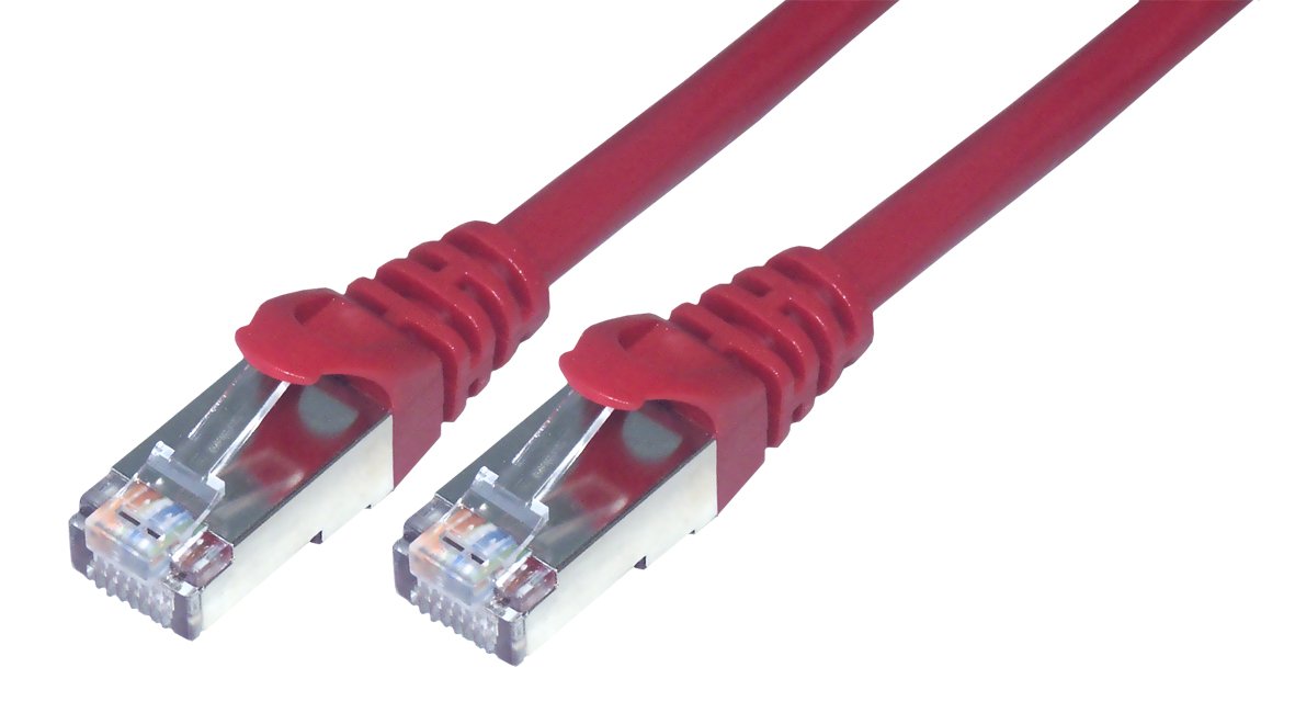 MCL Cordon de brassage RJ45 CAT 6 F/UTP - 2m Rouge   (P)