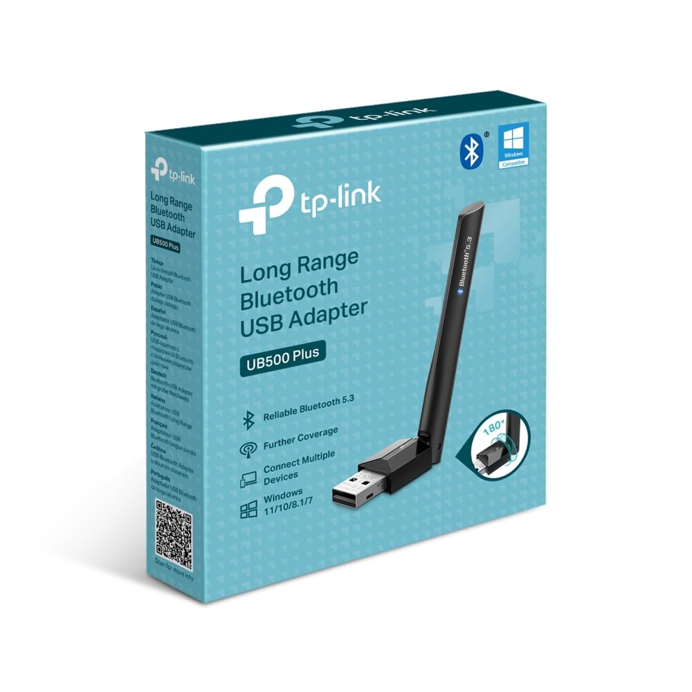 TP-LINK Bluetooth 5.3 Long Range USB Adapter USB 2.0 1x External Antenna