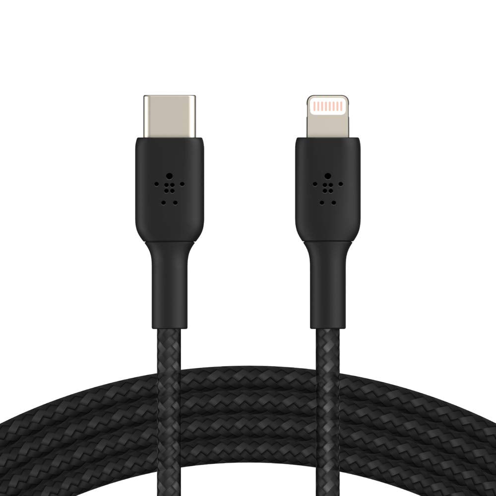 BELKIN BOOST CHARGE USB-C to Lightning Cable Braided 1M Black