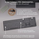 CHERRY Clavier KW9100 SLIM sans fil, EU