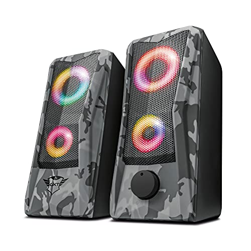 TRUST Enceintes JAVV 2.0 RGB noire